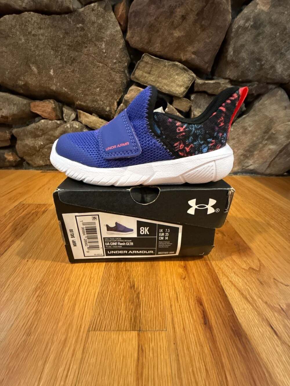 Under Armour Kids GINF Flash GLTR Preschool Running Shoes